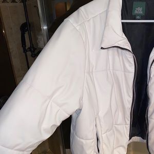 Wild Fable Target Puffer White Jacket